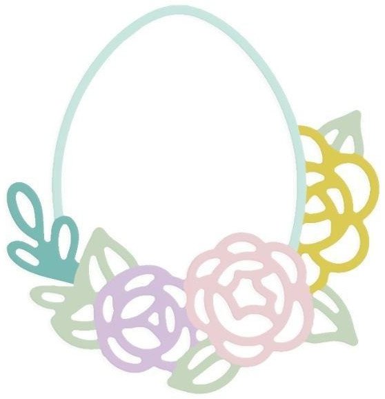 Wykrojnik - Kwiatowe jajko