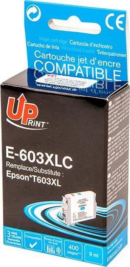 Tusz UPrint UPrint kompatybilny ink / tusz z C13T03A24010, 603XL, cyan, 400s, 9ml, E-603XLC, dla Epson Expression Home XP-2100, 2105, 3100, 31