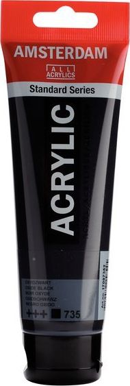 Artequipment Farba akrylowa TALENS AMSTERDAM 120ml 735 - OXYDE BLAC uniw