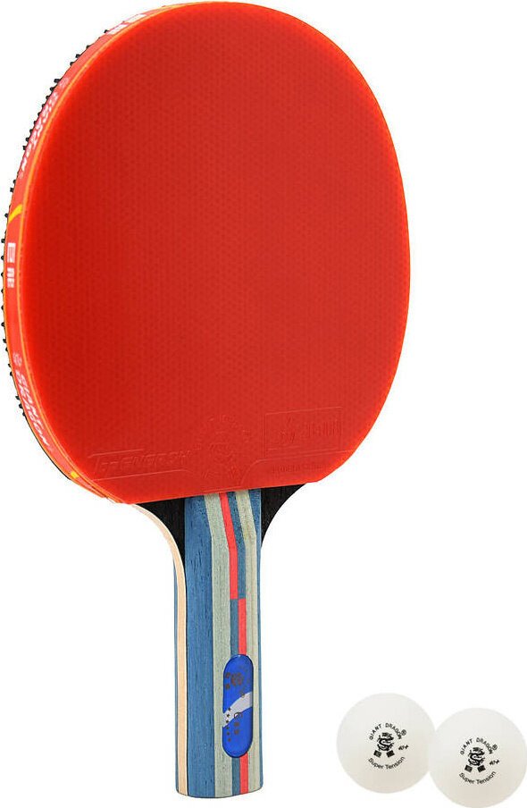 Rakietka do tenisa stołowego ping-ponga Giant Dragon 6 N8062 2 piłeczki, pokrowiec Uniwersalny