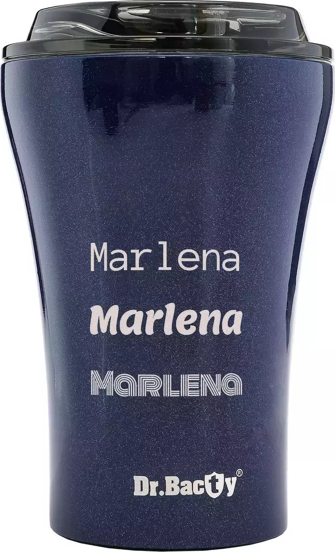 Dr.Bacty Kubek termiczny do kawy z powłoką ceramiczną Dr.Bacty Apollo - 227 ml - granatowy - Z twoim grawerem
