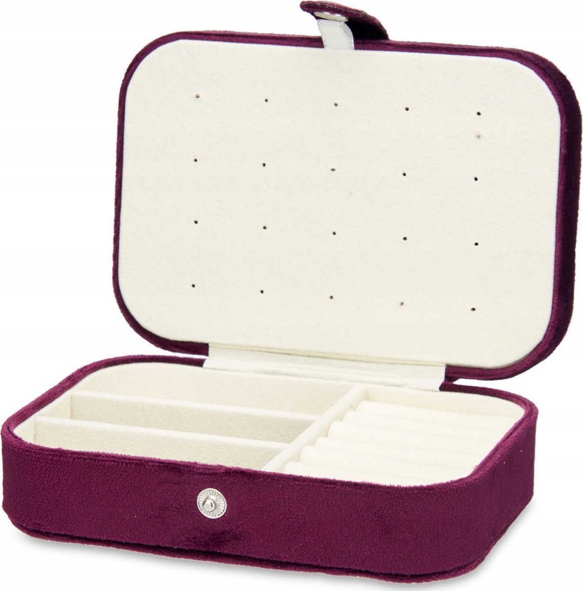 Songmics Kuferek na biżuterię, welurowy