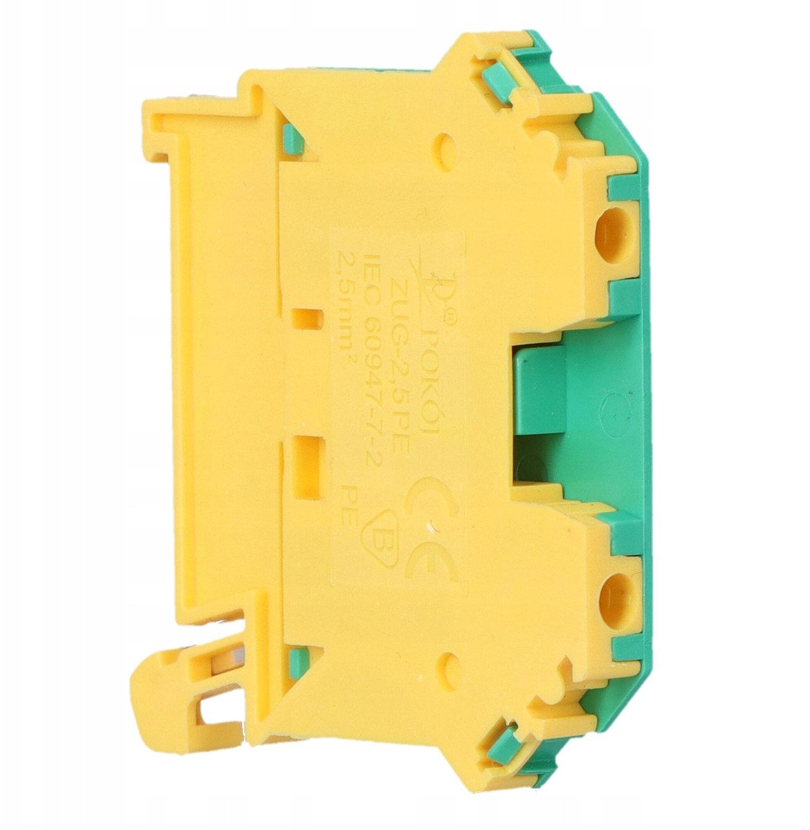 A11-B13Z Złączka szynowa ochronna 1-torowa 2,5 mm2 ZUG-2,5PE żółto-zielona A11-B13Z