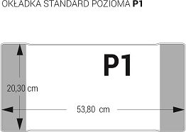 Biurfol Okładka standard zeszytowa P1 pozioma 25 szt. (OZK-33)
