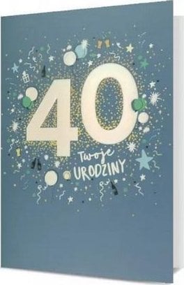 Karnet B6 Urodziny 40