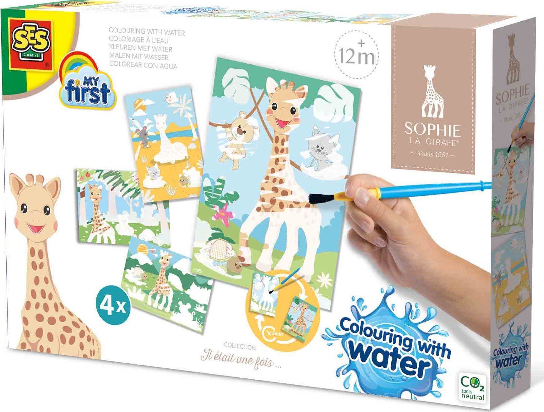 SES SES Sophie la girafe Kolorowanie wodą 14490 44906