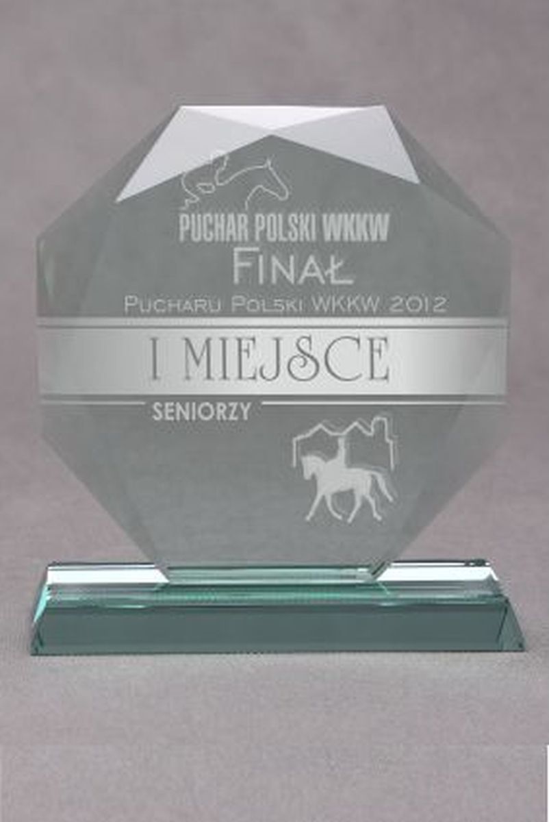 Victoria Sport Trofeum szklane grawerowane z etui