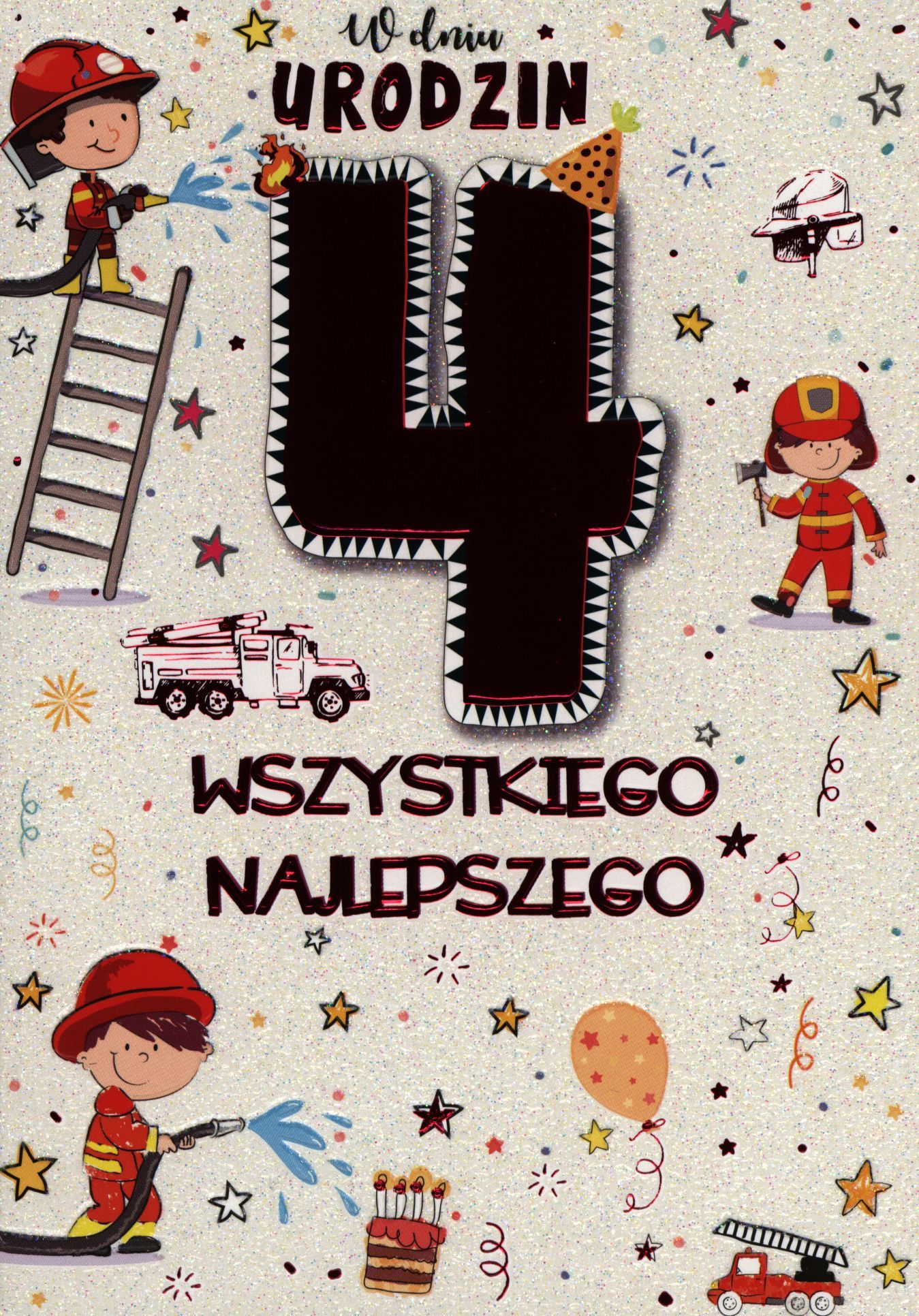 PASSION CARDS Karnet 4 urodziny chłopca