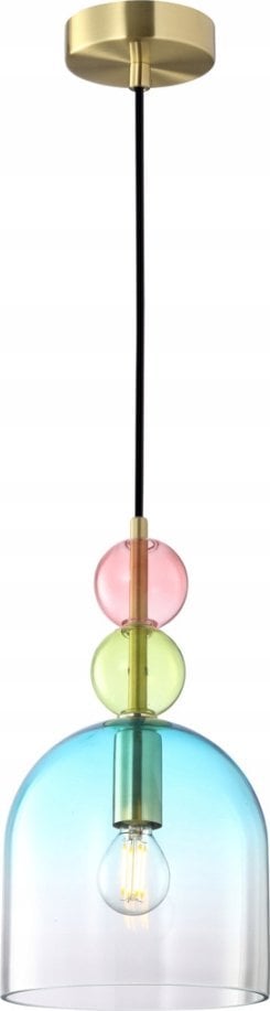 Lampa wisząca Italux Italux Manso PND-37462A-MC-GD lampa wisząca zwis 1x40W E14 multikolor/złota