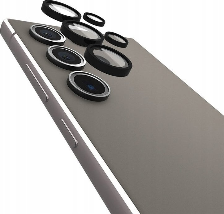 Case-Mate Case-Mate Aluminum Ring Lens Protector - Szkło ochronne na obiektyw aparatu Samsung Galaxy S24 Ultra (Black)