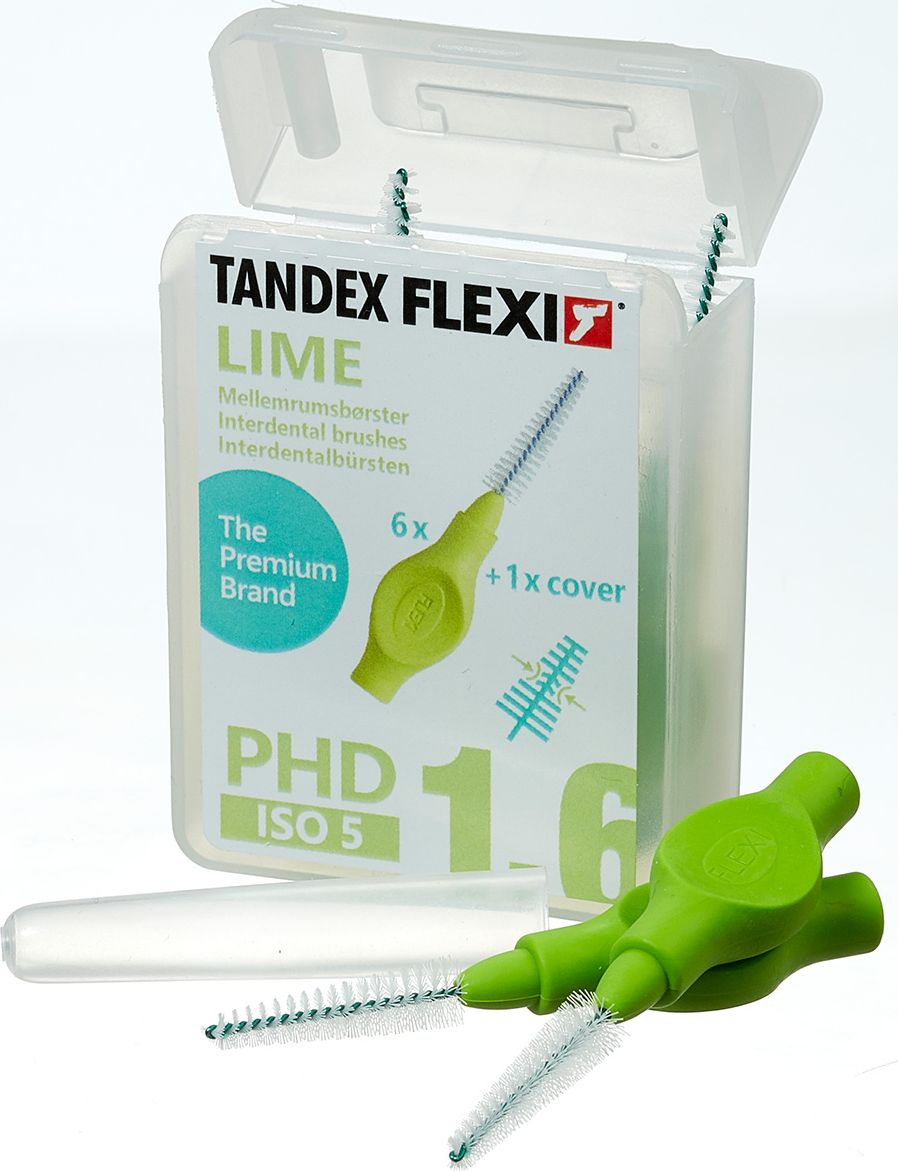 Tandex Tandex (6 szt.)szczoteczek Flexi trapered Lime (zielony)
