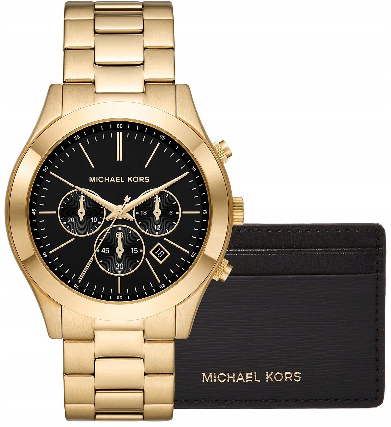 Zegarek Męski + Etui na karty MICHAEL KORS MK1076SET + BOX