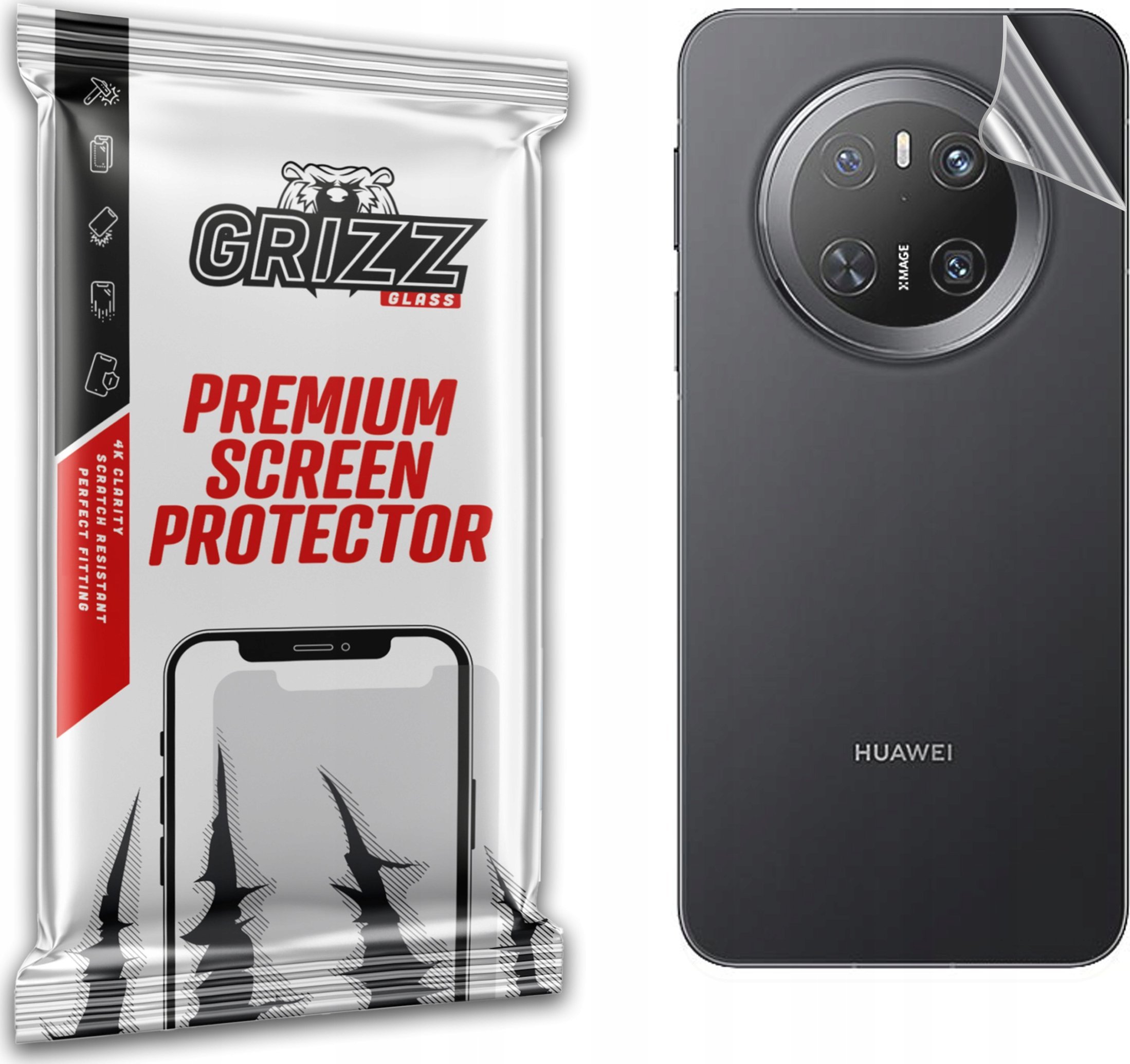 Folia na tył GrizzGlass SatinSkin do Huawei Mate 70