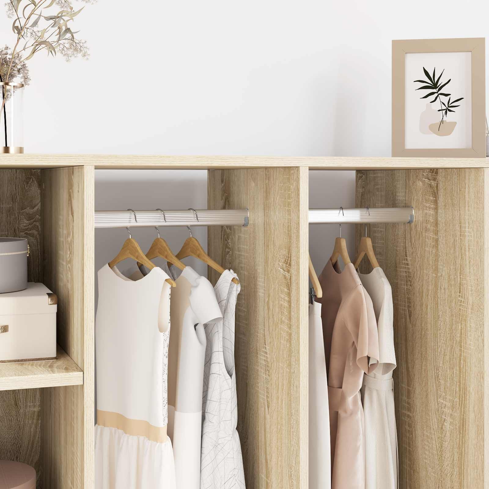 vidaXL Drążek do szafy 12 pcs Srebrny 764 x 15 x 29 mm Stop aluminium