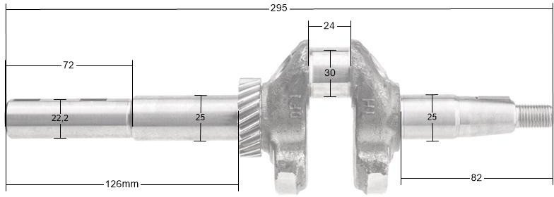Wał Korbowy Loncin Lc1P70Fcd-F Lc1P70Fc-F-E5 Lc1P68Fa 130290324-0001