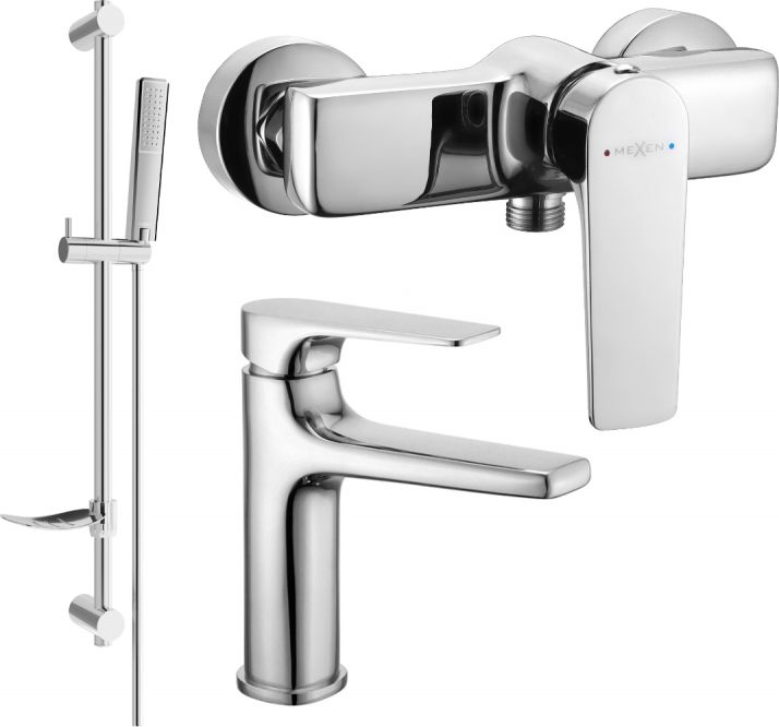 Mexen Mexen Lynx DF72 zestaw prysznicowy, chrom - 745904DF72-00