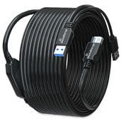 Kabel USB MediaRange 2x USB-A - USB-A 10 m Czarny (MRCS243)