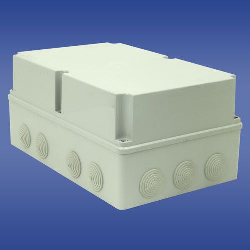 Elektro-Plast Puszka natynkowa hermetyczna pusta z membranami 348 x 228mm IP65 PH-5B.3 szary (28.56)
