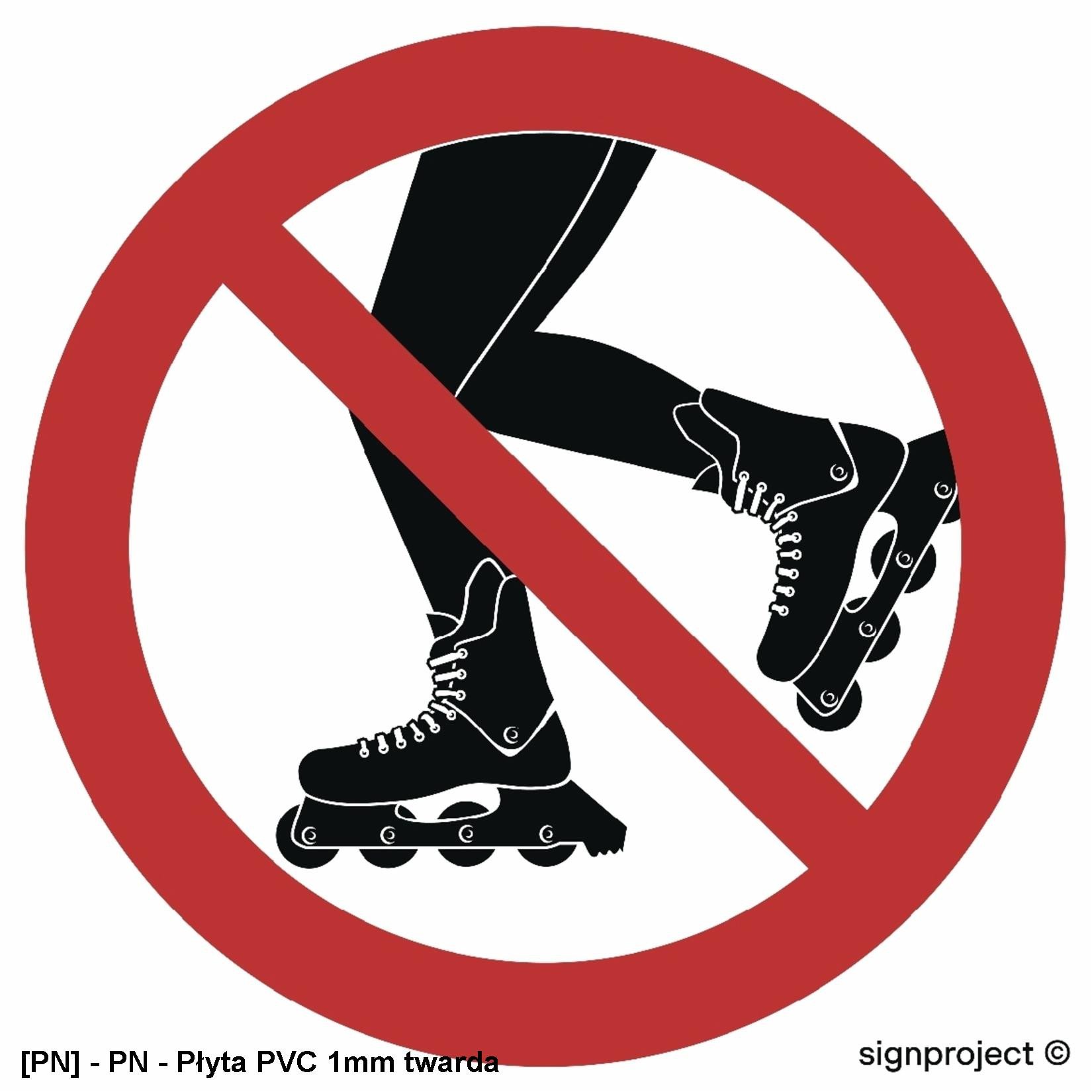 NC029 - Zakaz jazdy na rolkach 200x200