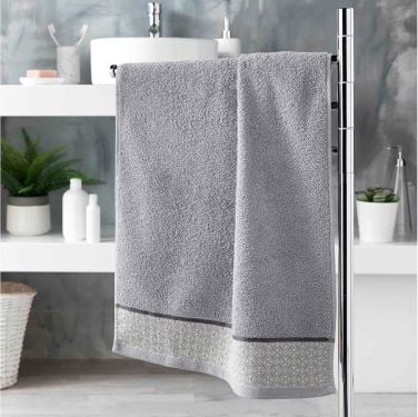 Douceur d`Interieur RĘCZNIK BELINA - Szary 50x90