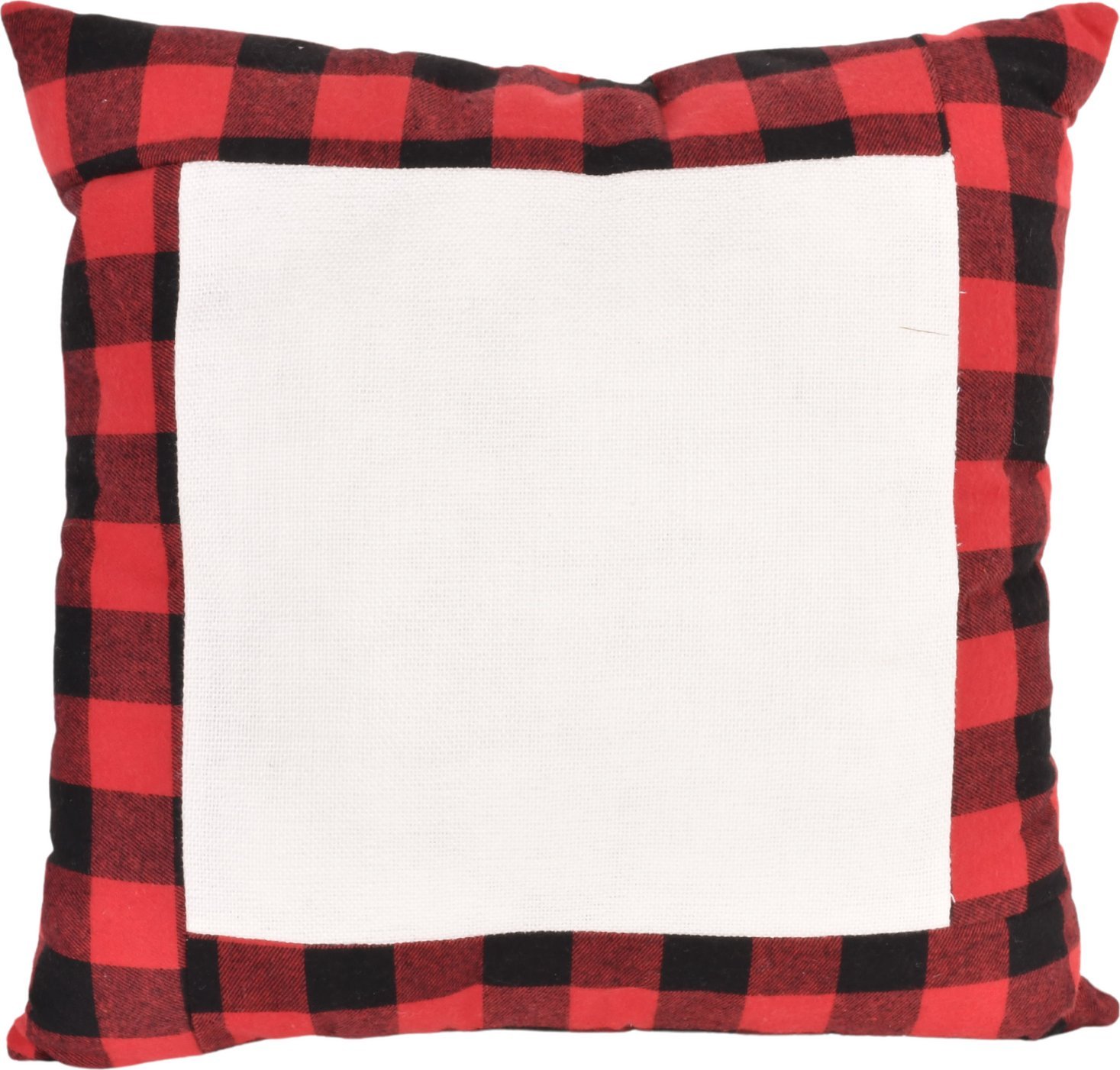 Tajemniczy ogród Poduszka w czarno-czerwoną kratę