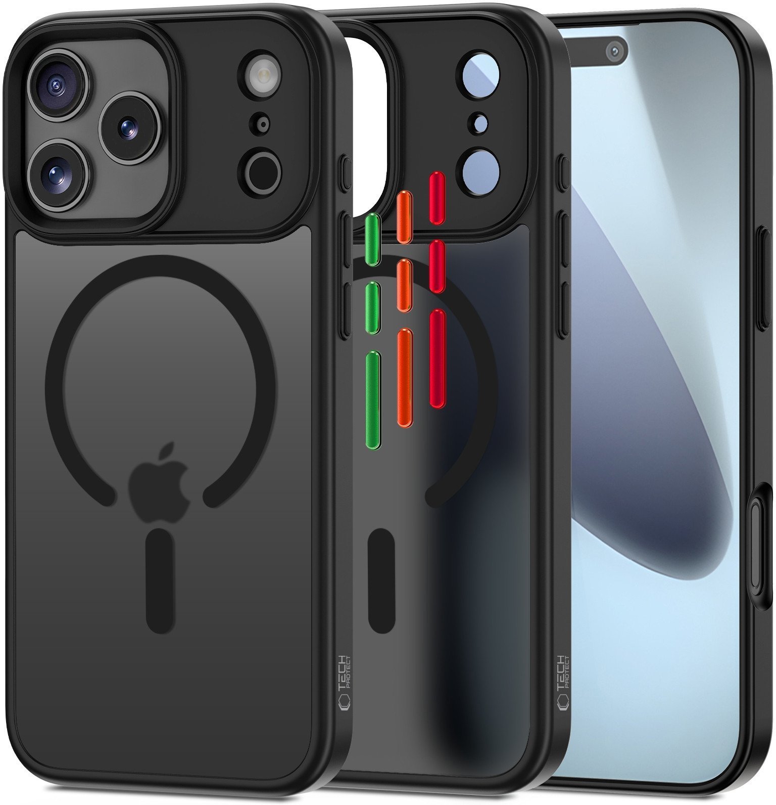 Etui Tech-Protect Magmat Xt 4-set MagSafe do Apple iPhone 17 Pro Max Matte Black