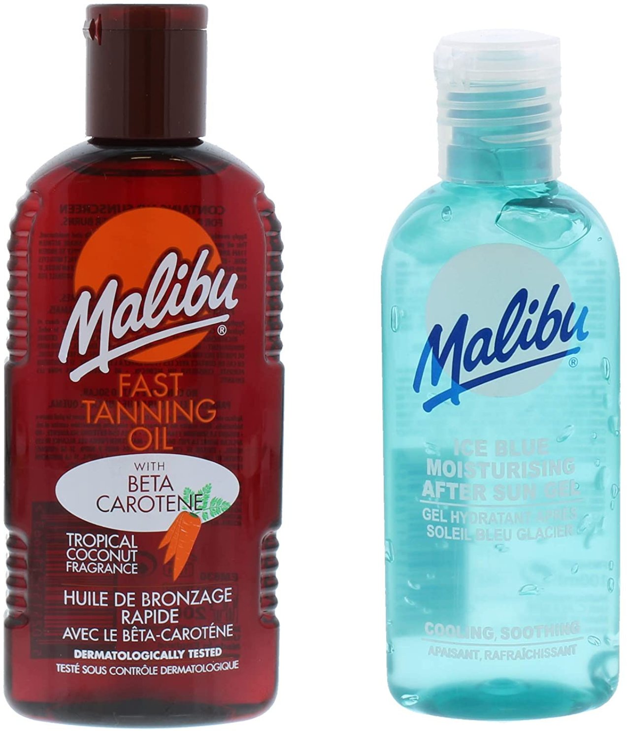 Malibu Wodoodporny Olejek Do Opalania 200ml + Żel Po Opalaniu 100ml