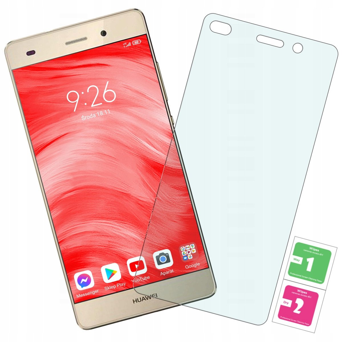 Szkło Hartowane 9H Do Huawei Ascend P8 Lite