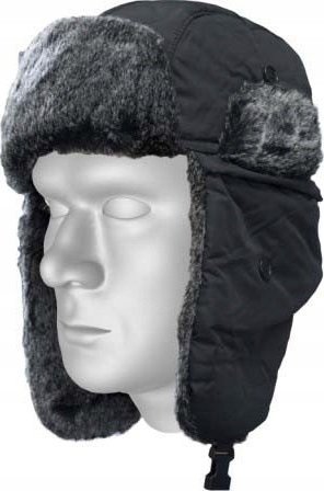 Stalco Czapka zimowa ochronna uszatka czarna Cork
