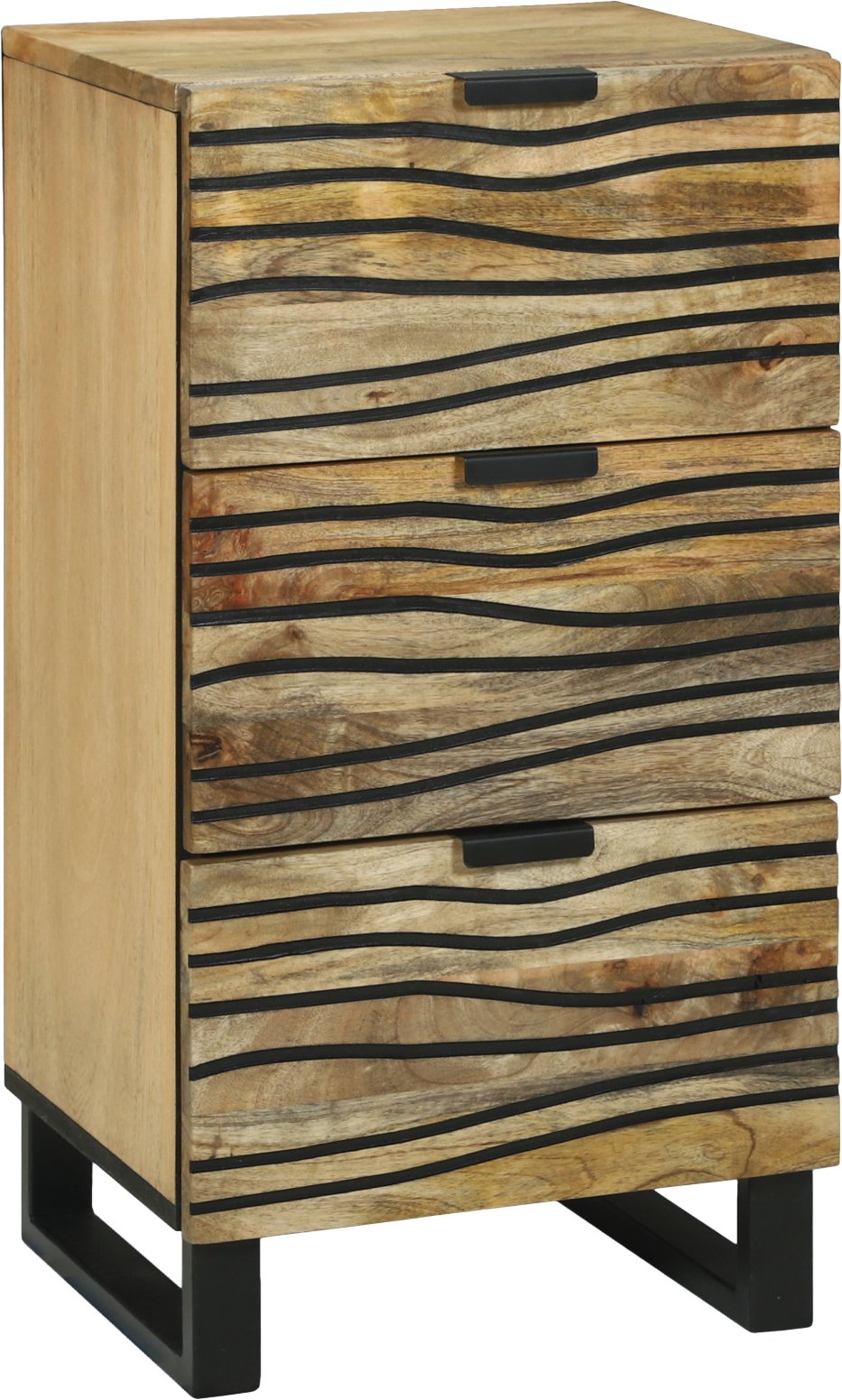 vidaXL Bok szafki 40x33,5x75 cm z litego drewna mango i drewna inżynieryjnego