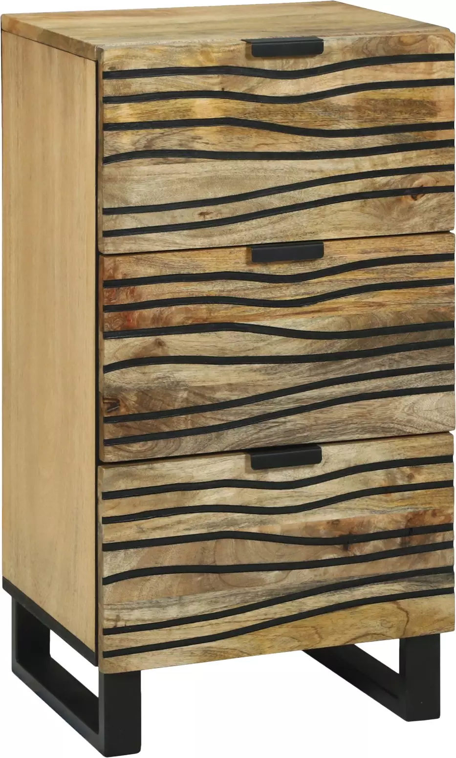 vidaXL Bok szafki 40x33,5x75 cm z litego drewna mango i drewna inżynieryjnego