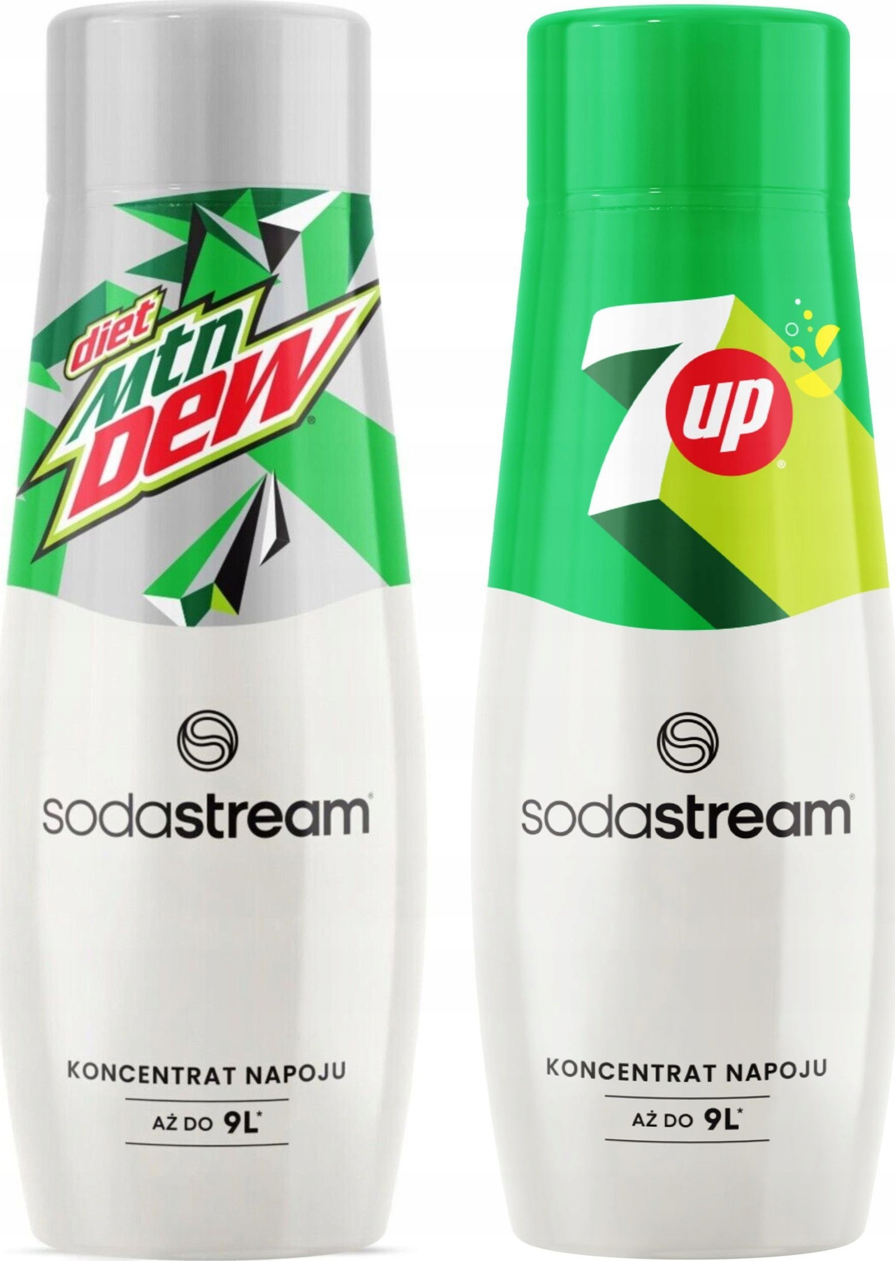 SODASTREAM 7Up + Mountain Dew Diet zestaw syropów do saturatora 2 szt.