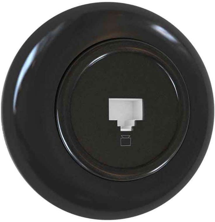 Electromalt EX.one Gniazdo komputerowe ramka czerń