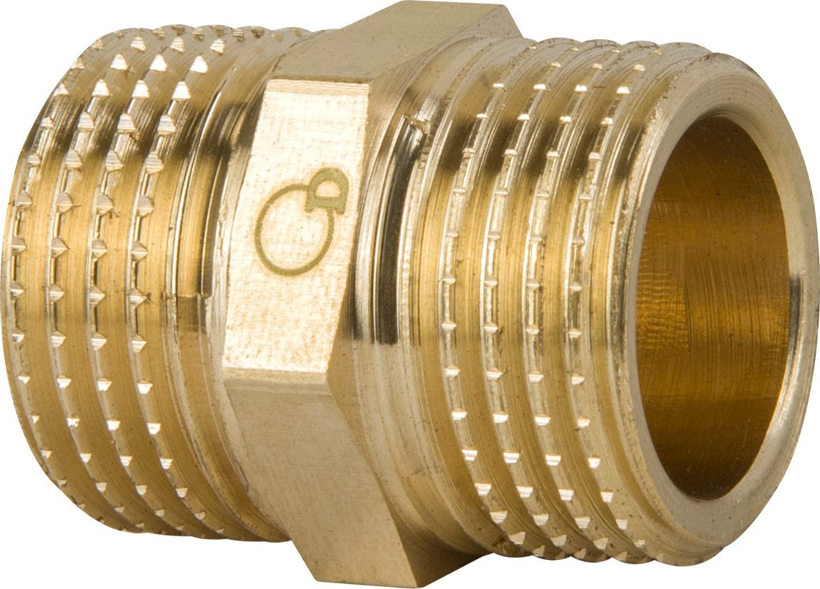 nypel 3/8" (DN10) mosiężny