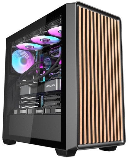 Obudowa komputerowa Darkflash DS900WD (czarna) + 4 wentylatory