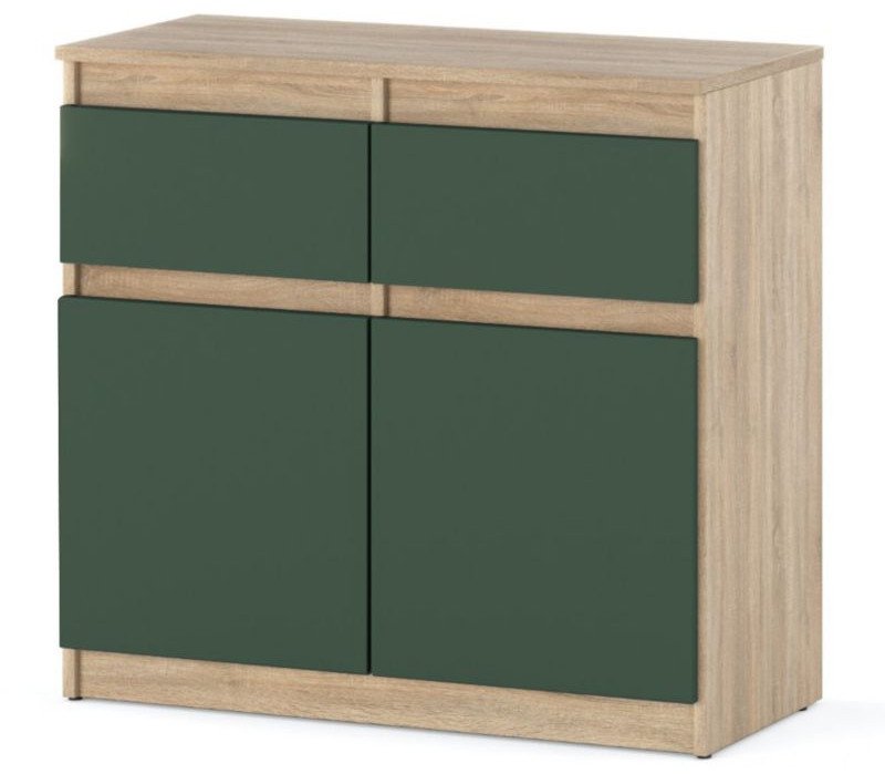 Komoda Oleksa 80cm 2 Szuflady Nowoczesna Pojemna Szafka Do Sypialni Salonu