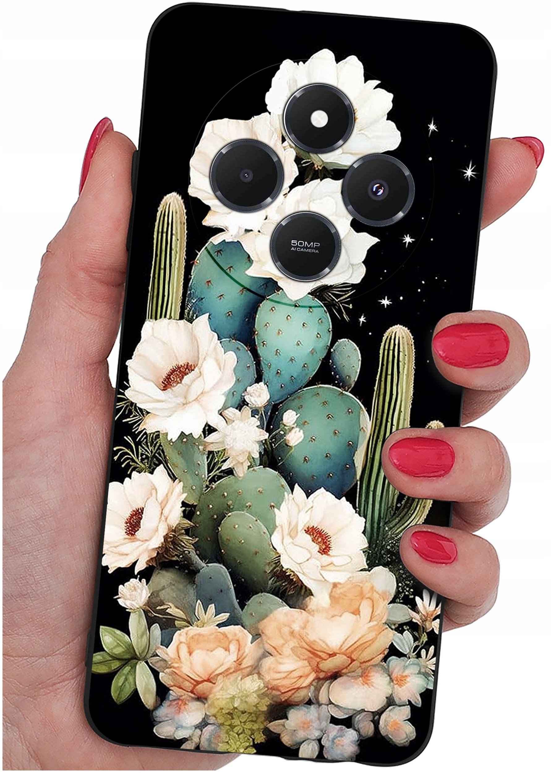 Etui do Xiaomi Redmi 14C WZORY |SILIKONOWE MATT CASE + SZKŁO 9H