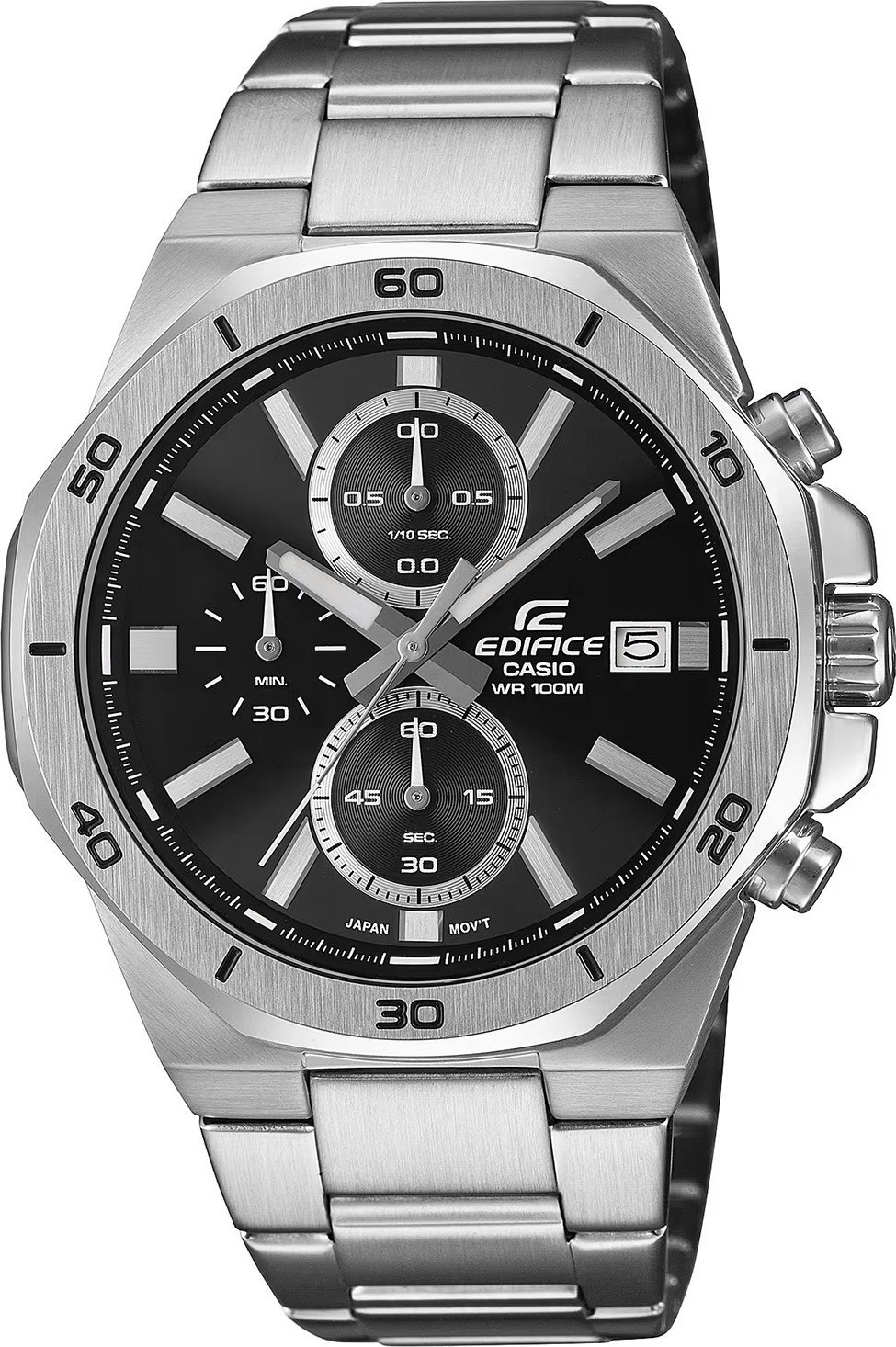 Zegarek sportowy EDIFICE Casio Edifice EFV-640D-1AVUEF100m srebrny