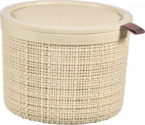 Curver Koszyk Jute Okrągły Kremowy Stylowy Curver