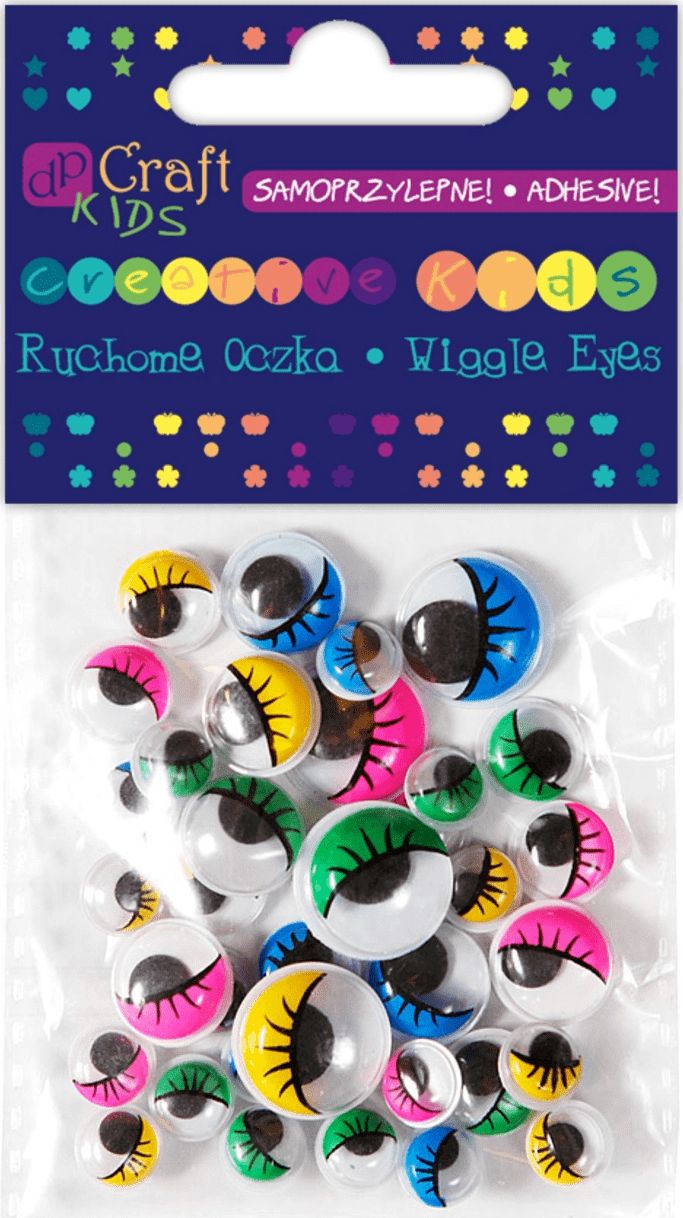 DP Craft Ruchome oczka z rzÄ™sami mix