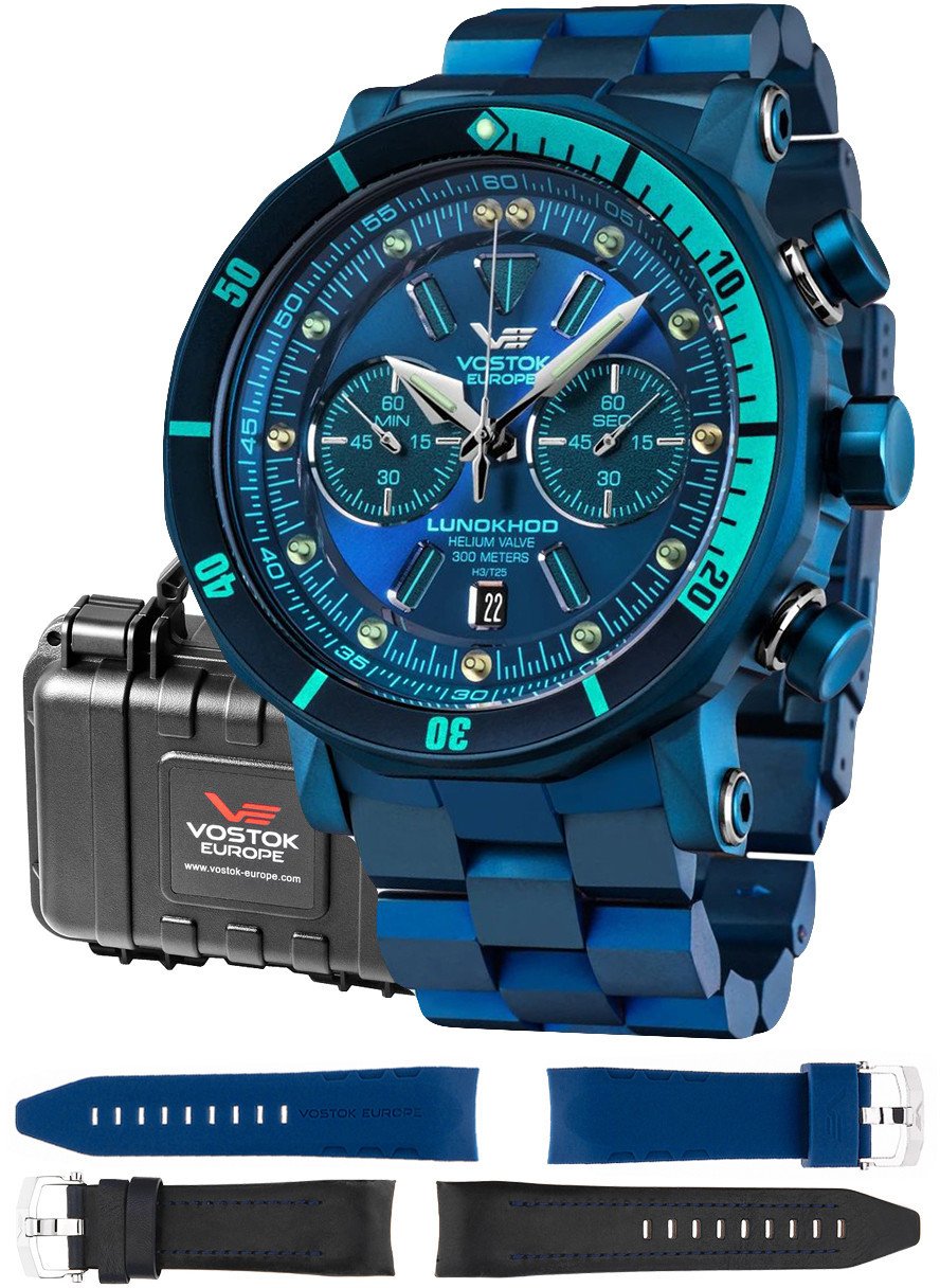 Zegarek męski Vostok Europe 6S21-620E278B niebieski