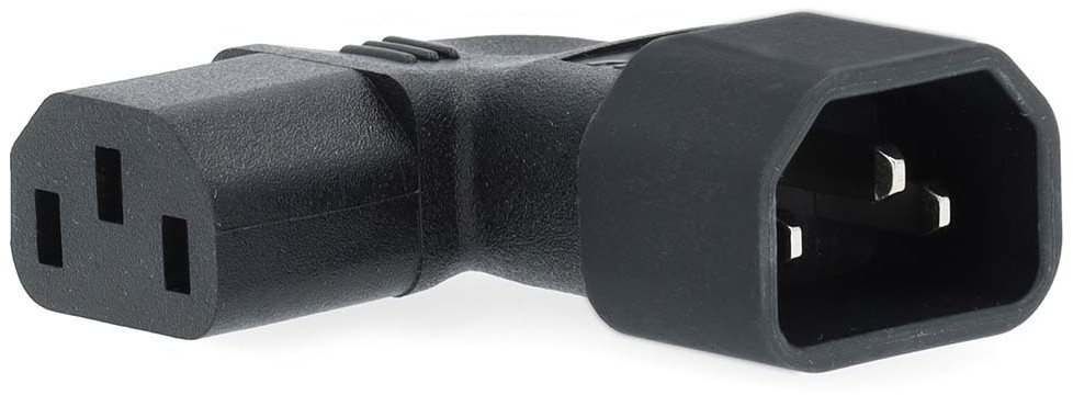 Nedis CEGB11903BK zmieniacz płci / kabli IEC-320-C13 IEC-320-C14 Czarny