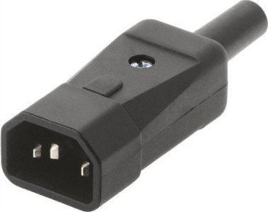 Bachmann IEC Plug C14, 10 A, black - 915.171