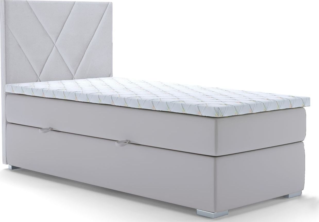 Elior Pojedyncze łóżko boxspring Orlando 80x200 - 58 kolorów