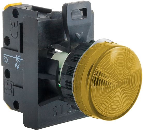 Spamel Lampka sygnalizacyjna 22mm żółta 24V AC/DC (ST22-LG-24-LEDAC/DC)