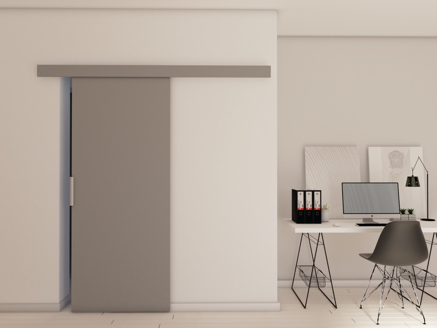 Drzwi Przesuwne Drzwi przesuwne A70 76x205 Szare