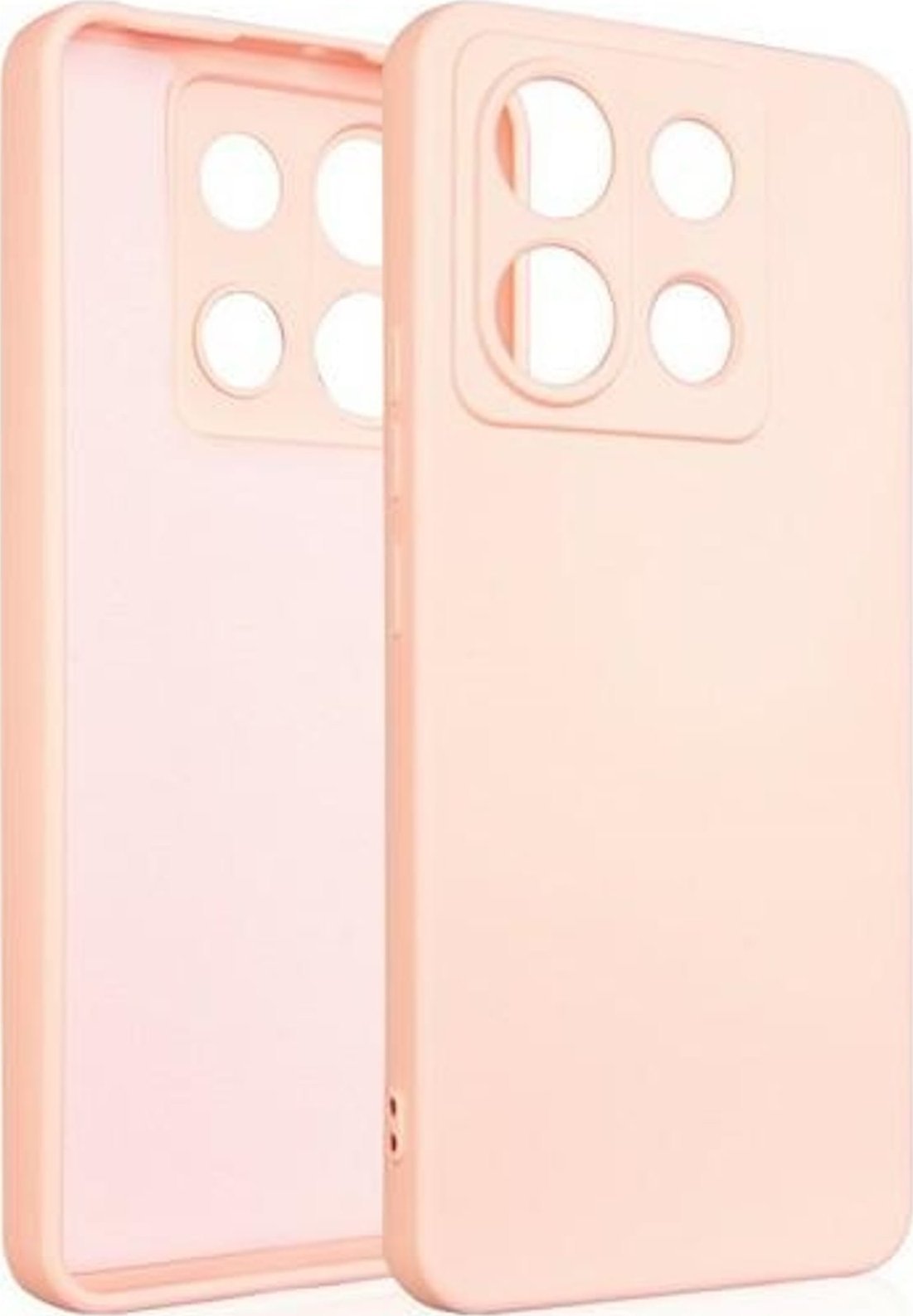 Beline Beline Etui Silicone Poco X6 różowo-złoty/rose gold