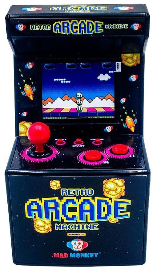 Thumbs Up Mad Monkey - Mini Arcade Machine z 240 grami 8-bitowymi