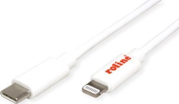 Kabel USB Roline USB-C - Lightning 1 m Biały (11.02.8335)