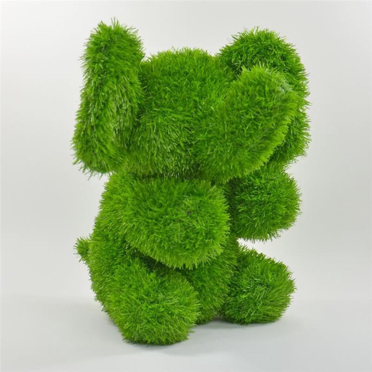 AniPlants, Grasfigur, "Elefant", sitzend, Gartendeko, 37cm